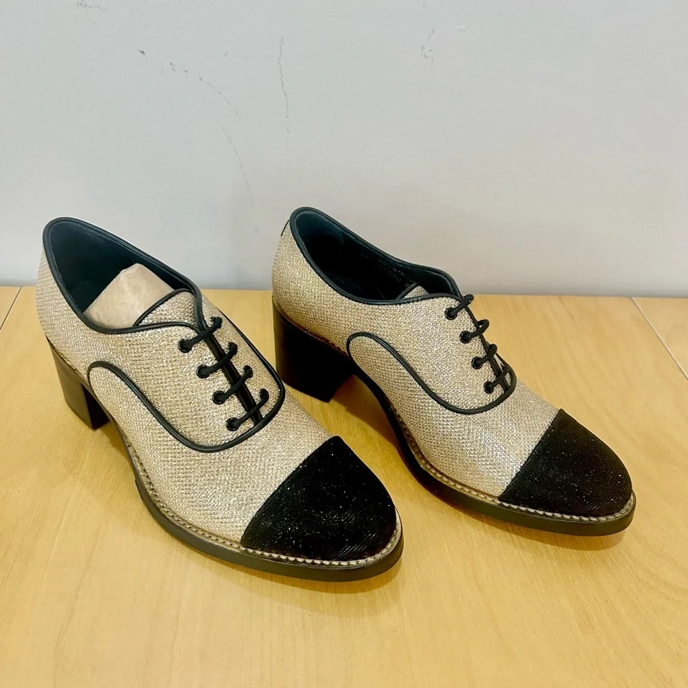 The Office of Angela Scott Mrs. Maisel Oxford Heel Sz 6.5 (EU37) - Picture 2 of 10